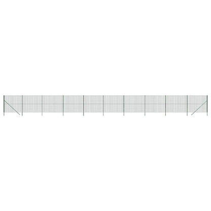vidaXL Maschendrahtzaun Grün 2,2x25 m Verzinkter Stahl