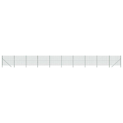 vidaXL Grillage plastifié vert 1,6x25 m Acier galvanisé
