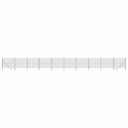 vidaXL Clôture à mailles soudées vert 2x25 m Acier galvanisé
