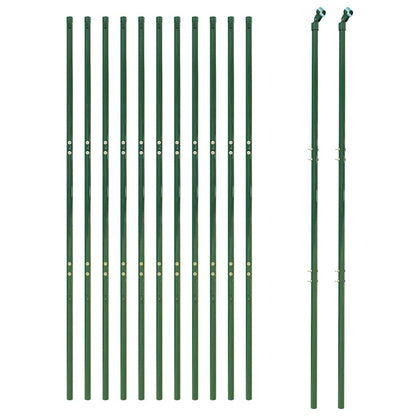 vidaXL Clôture à mailles soudées vert 2x25 m Acier galvanisé