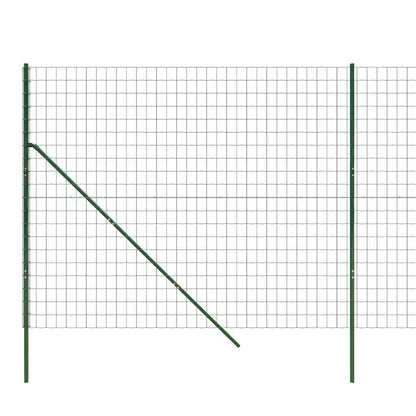 vidaXL Clôture à mailles soudées vert 2x25 m Acier galvanisé