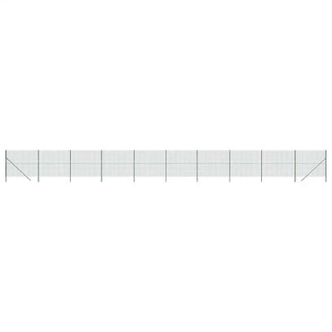 vidaXL Clôture grillagée verte 2,2x25 m Acier galvanisé