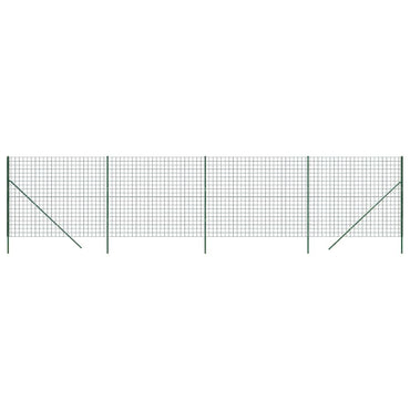 vidaXL Maschendrahtzaun Grün 1,8x10 m Verzinkter Stahl