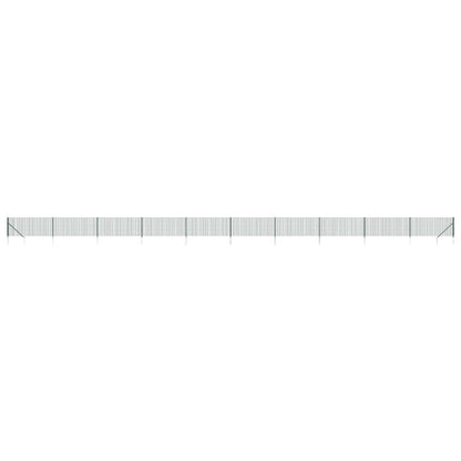 vidaXL Grillage avec manchons de sol vert 1,1x25 m