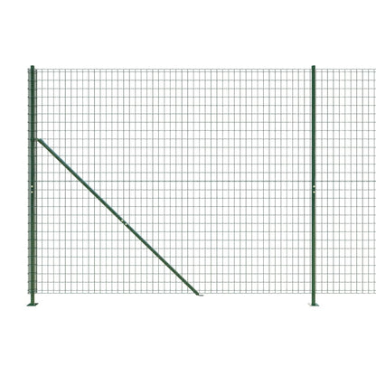 vidaXL Clôture en grillage avec platine Vert 1,4x10 m