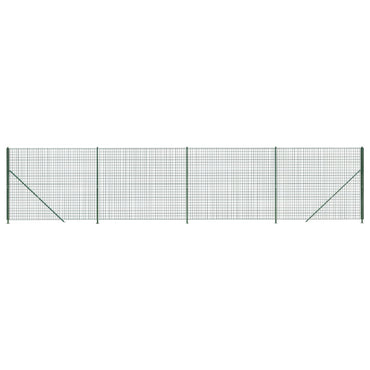 vidaXL Grillage avec bride au sol Vert 1,6x10 m