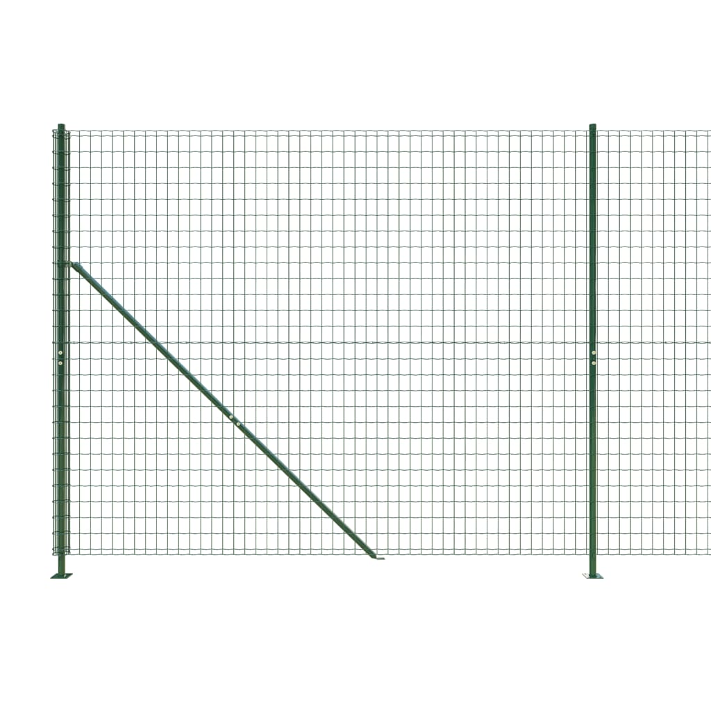 vidaXL Grillage avec bride au sol Vert 1,6x10 m