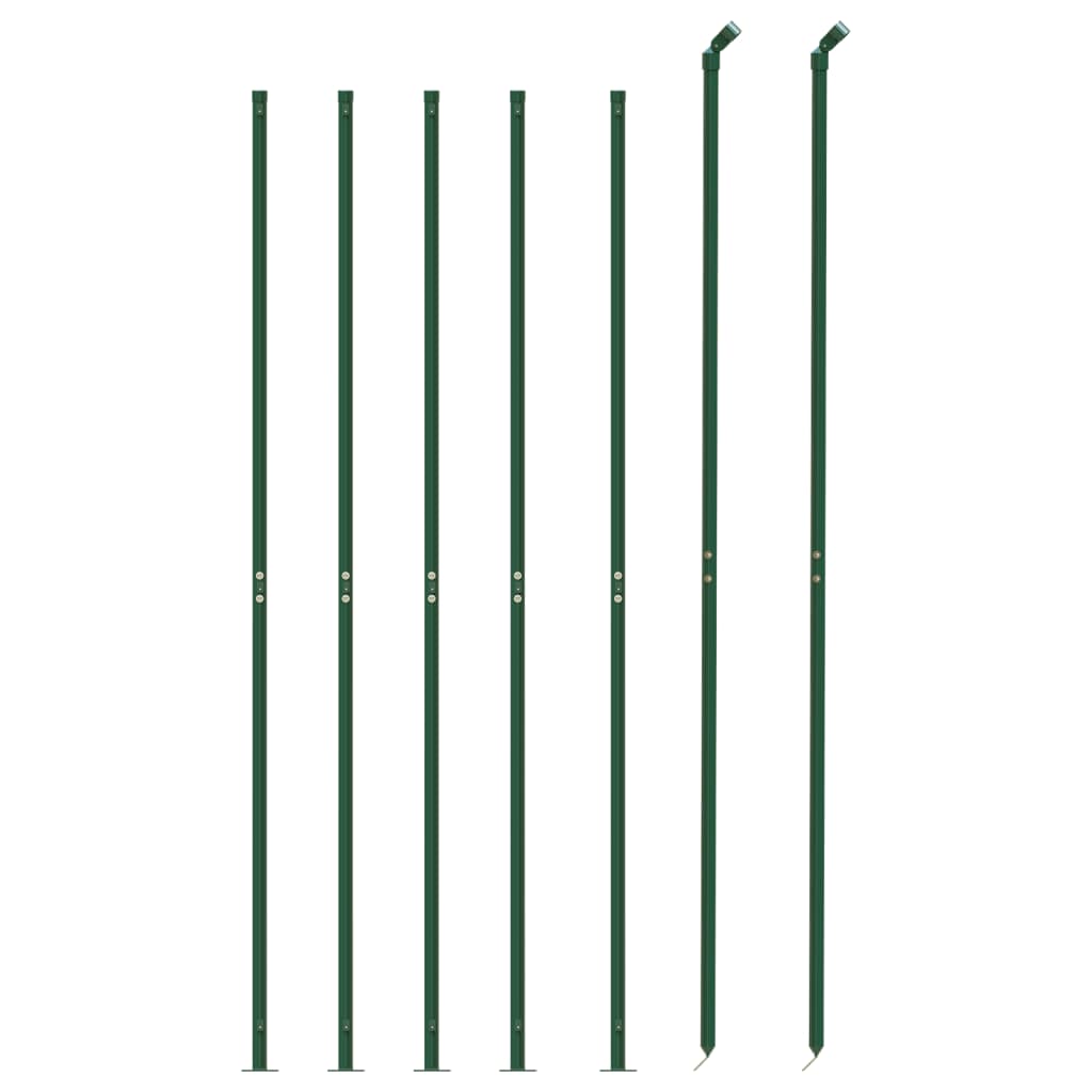 vidaXL Grillage avec bride au sol vert 2x10 m