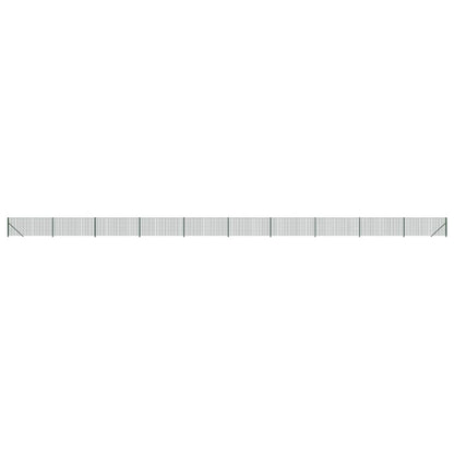 vidaXL Clôture grillagée avec bride de sol Vert 0,8x25 m
