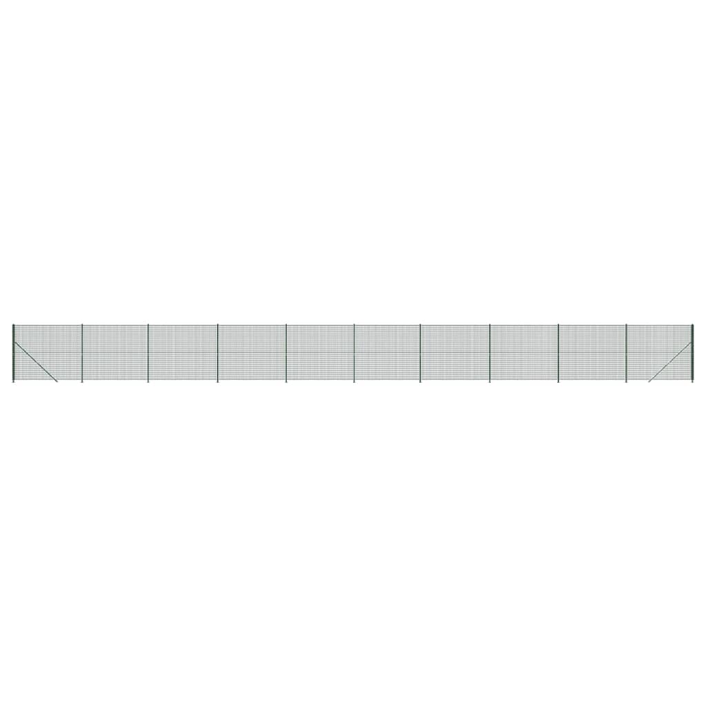 vidaXL Grillage avec bride de sol vert 1,4x25 m