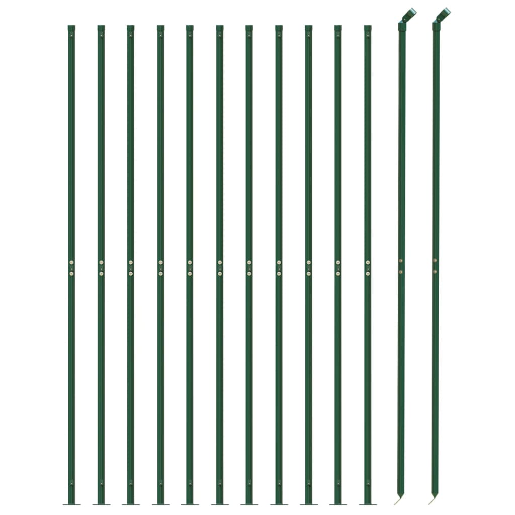 vidaXL Grillage avec bride de sol vert 1,4x25 m