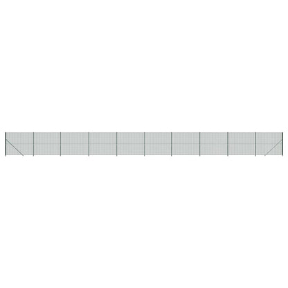 vidaXL Clôture en grillage soudé avec platine d'ancrage vert 2x25 m