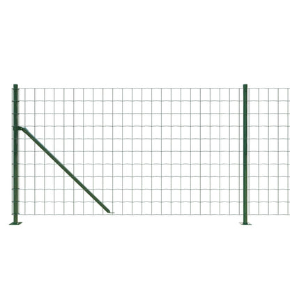 vidaXL Maschendrahtzaun mit Bodenflansch Grün 1x10 m