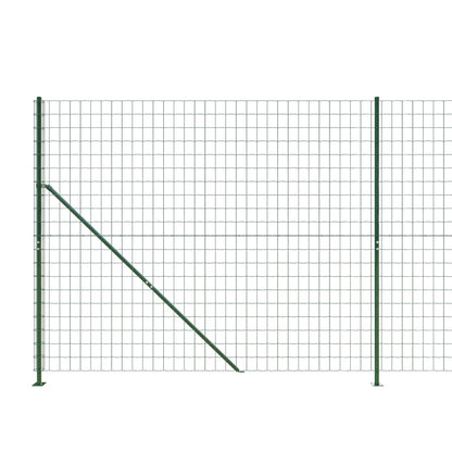 vidaXL Maschendrahtzaun mit Bodenflansch Grün 1,6x10 m