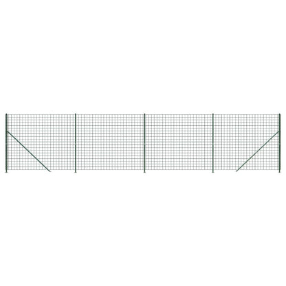 vidaXL Maschendrahtzaun mit Bodenflansch Grün 2,2x10 m