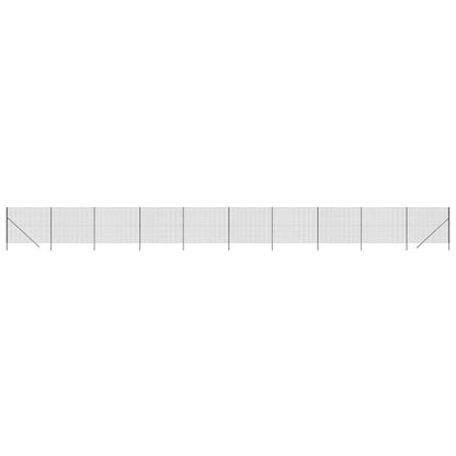 vidaXL Clôture grillagée anthracite 1,6x25 m Acier galvanisé