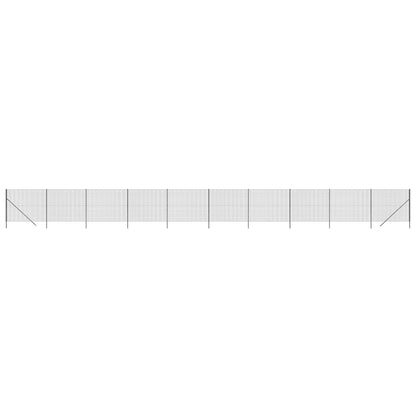 vidaXL Maschendrahtzaun Anthrazit 1,8x25 m Verzinkter Stahl