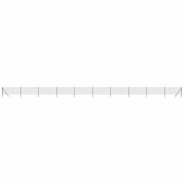 vidaXL Maschendrahtzaun Anthrazit 0,8x25 m Verzinkter Stahl