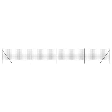 vidaXL Clôture grillagée anthracite 1,1x10 m Acier galvanisé