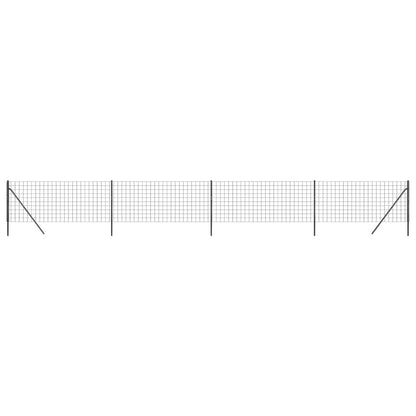 vidaXL Clôture grillagée anthracite 1,1x10 m Acier galvanisé