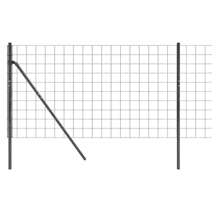 vidaXL Clôture grillagée anthracite 1,1x10 m Acier galvanisé