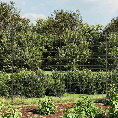 vidaXL Clôture à mailles losangées anthracite 1,8x10 m acier galvanisé