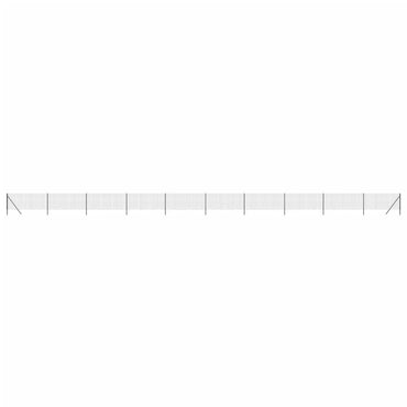 vidaXL Maschendrahtzaun Anthrazit 0,8x25 m Verzinkter Stahl
