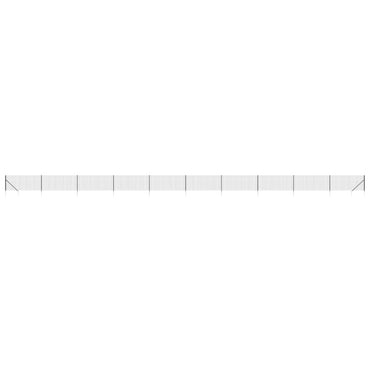 vidaXL Clôture grillagée avec manchons de sol Gris anthracite 0,8x25 m