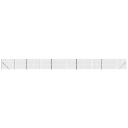 vidaXL Grillage avec poteaux anthracite 1,4x25 m