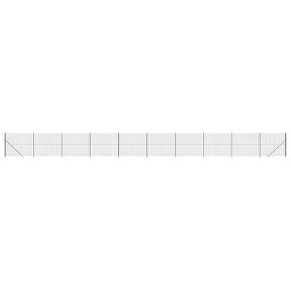 vidaXL Clôture grillagée avec bride de plancher Anthracite 1,6x25 m