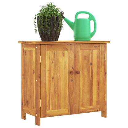 vidaXL Gartenschrank 75x35x70 cm Massivholz Akazie