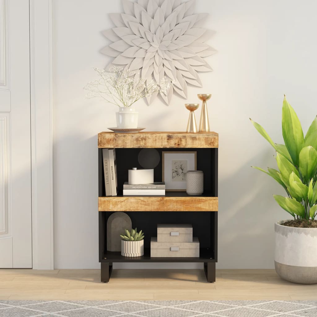 vidaXL Meuble d'appoint 60x33x75 cm Bois de manguier massif