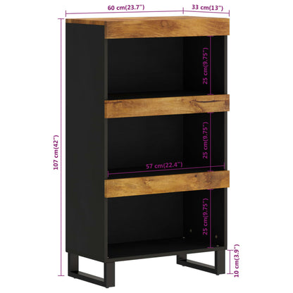 vidaXL Beistellschrank 60x33x107 cm Massivholz Mango