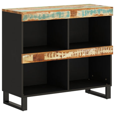vidaXL Beistelltisch 85x33x75 cm Altholz Massiv