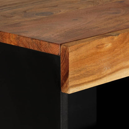vidaXL Table d'appoint 85x33x107 cm en bois d'acacia massif