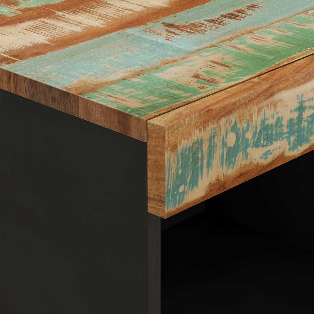 vidaXL Table d'appoint 85x33x107 cm en bois de récupération massif