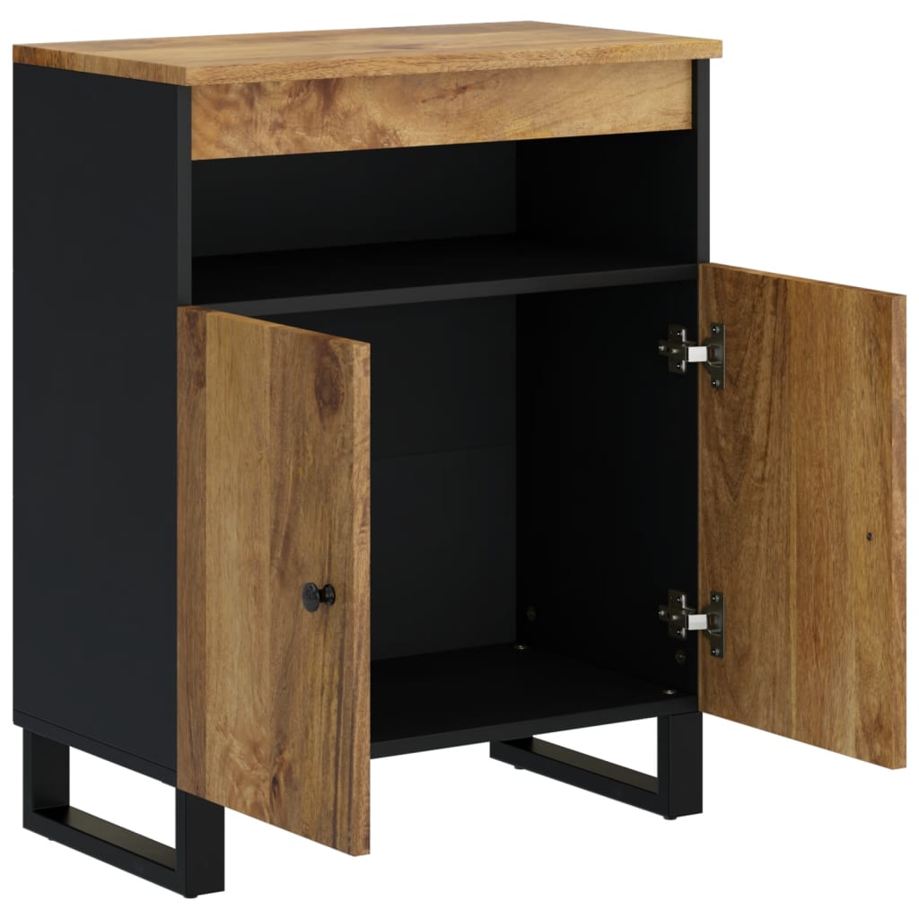 vidaXL Sideboard mit 2 Türen 60x33x75 cm Massivholz Mango