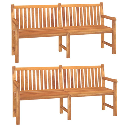 vidaXL 5-tlg. Garten-Essgruppe Massivholz Teak