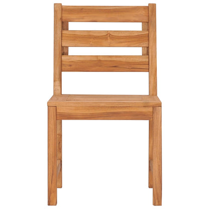 vidaXL Gartenstühle 4 Stk. Massivholz Teak