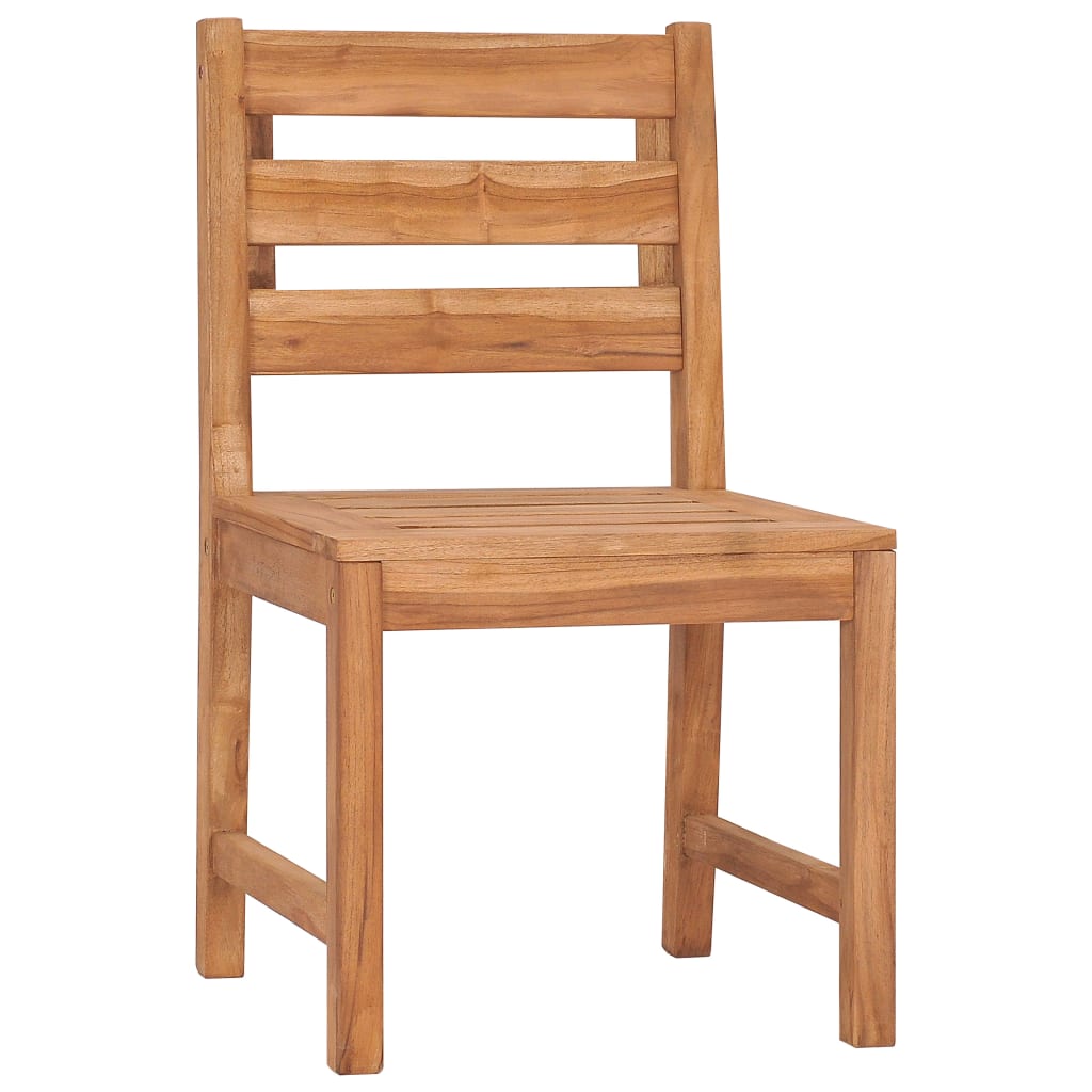 vidaXL Gartenstühle 8 Stk. Massivholz Teak