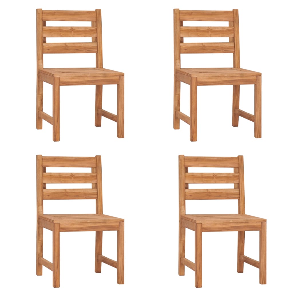 vidaXL 5-tlg. Garten-Essgruppe Massivholz Teak