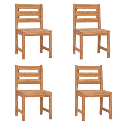 vidaXL 5-tlg. Garten-Essgruppe Massivholz Teak