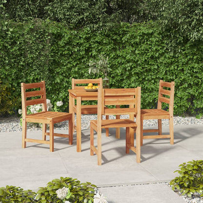 vidaXL 5-tlg. Garten-Essgruppe Massivholz Teak
