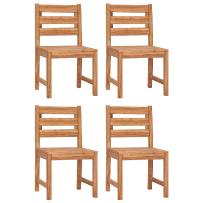 vidaXL 5-tlg. Garten-Essgruppe Massivholz Teak