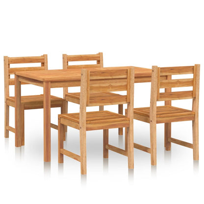 vidaXL Ensemble de salle à manger de jardin 5 pcs en teck massif