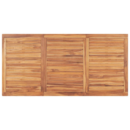 vidaXL 5-tlg. Garten-Essgruppe Massivholz Teak