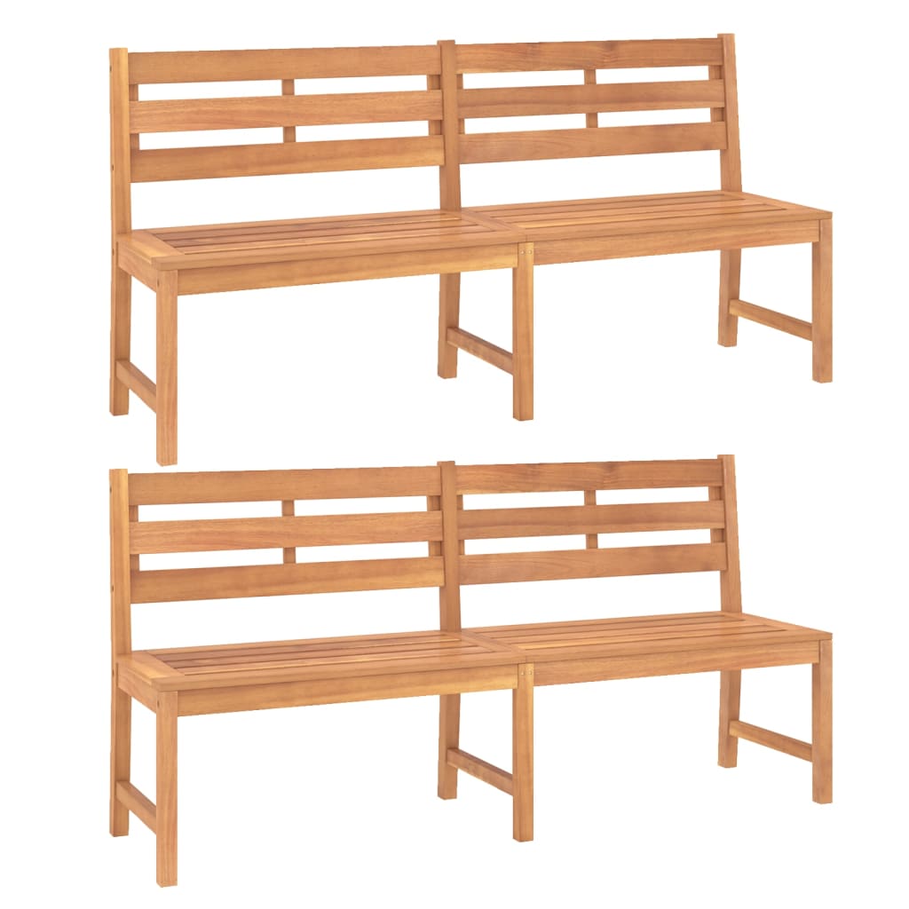 vidaXL Ensemble de salle à manger de jardin 5 pcs en teck massif