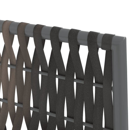 vidaXL Chaises de jardin avec coussins 2 pcs Marron 54x61x83 cm Résine tressée