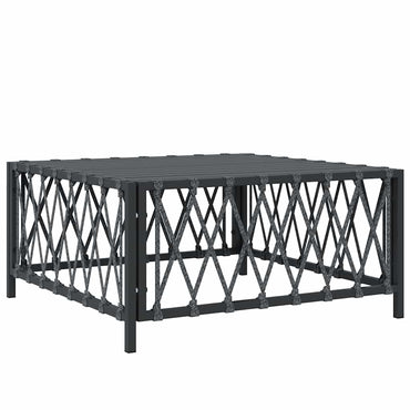 vidaXL Table de jardin anthracite 70x70x34 cm Tissu