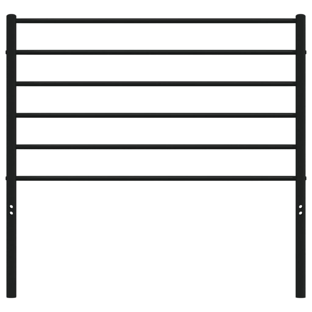 vidaXL Ersatz-Kopfteil Metall Schwarz 80 cm